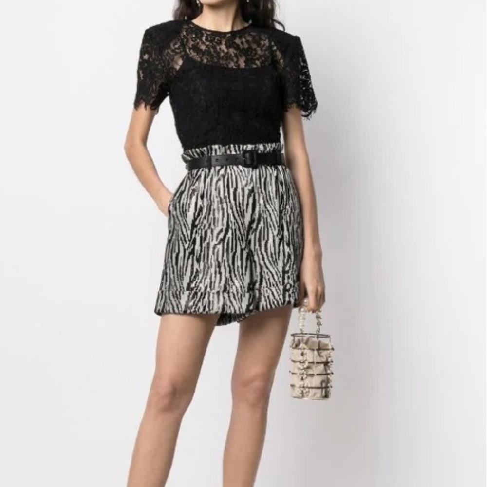 Gorgeous Self-Portrait Structured Lace Top